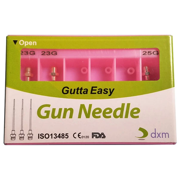 Советы для пистолета Gutta Easy, ассорти - 23G/25G/3 тефлоновых кольца. 2 - 23G, 1 - 25G и 3.