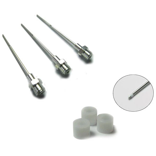Советы для пистолета Gutta Easy, ассорти - 23G/25G/3 тефлоновых кольца. 2 - 23G, 1 - 25G и 3.