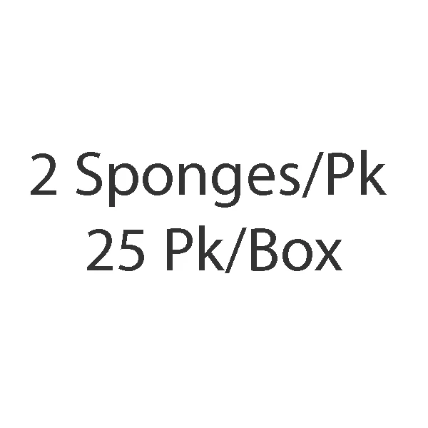 Dukal 2" x 2" 4-lagige sterile Vliesstoffe, 2 Schwämme pro Packung, Box mit 25 Stück.