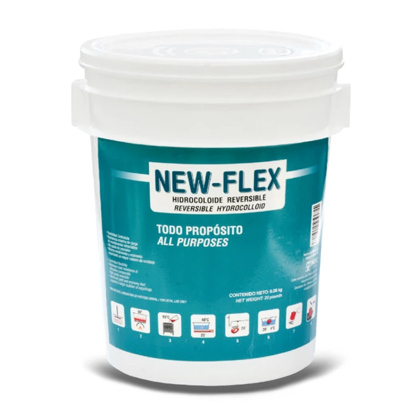 Nuevo-Flex Hidrocoloide Reversible - Material de Duplicación - Cubeta de 20 lb