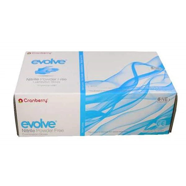 Evolve 300 Guantes de Examen de Nitrilo: PEQUEÑO 100/Caja. PAQUETE DE EXPORTACIÓN. Sin Polvo.