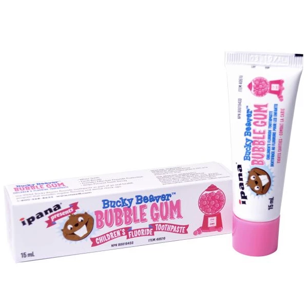 ipana Bucky Beaver Kaugummi Fluorid Zahnpasta 100x 15ml Tuben
