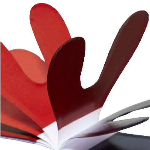 Becht Articulating Paper, Horse-Shoe Shape, Blue/Red. 12x 12sheets per Booklet