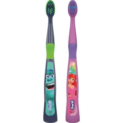 Cepillo de dientes Oral-B para niños de 3 años en adelante. Princesas de Disney, Disney Pixar. 6/unidad.