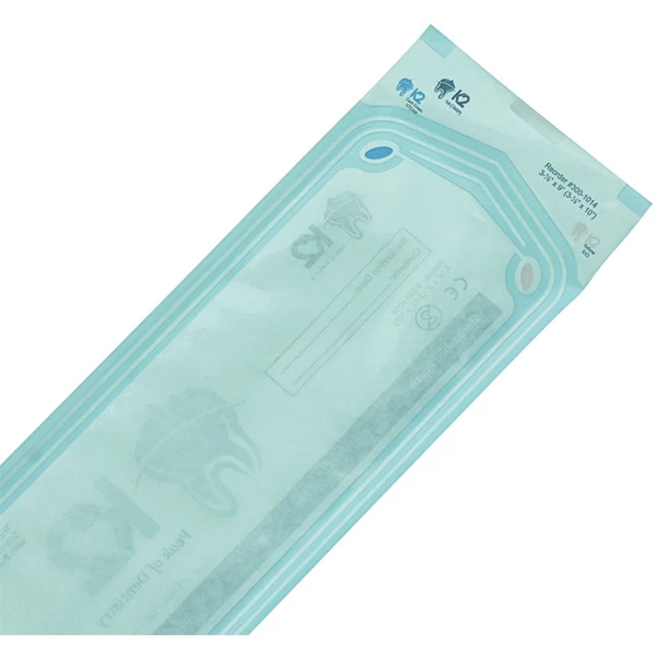 K2 Dental 3-1/2" x 9" Self-Sealing Sterilization Pouch, 200/Bx.