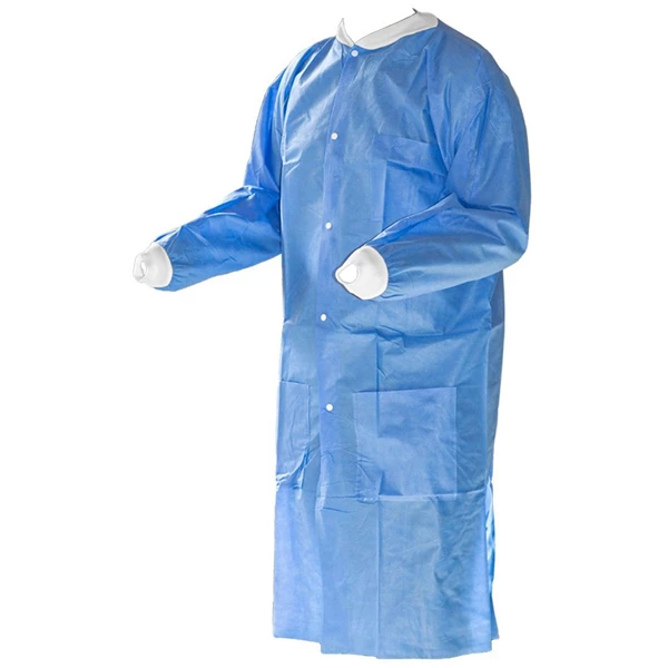 K2 Dental Lab Coat - Sky Blue, Large, 10/Pk.