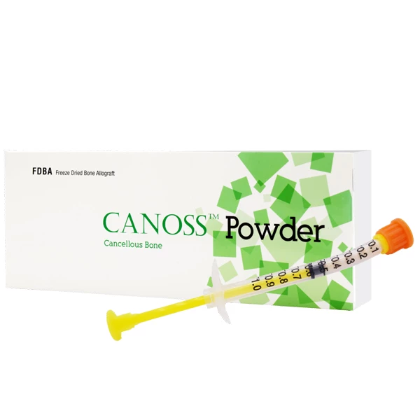 Canoss Powder (0.200-0.850mm) 0.5cc in Curved Syringe.100% Cancellous Bone