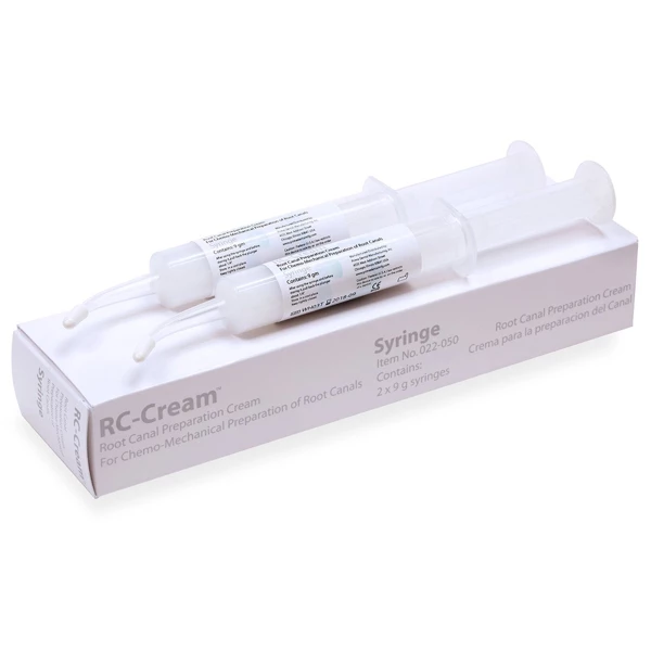 RC-Cream Root Canal Preparation Cream, 2 x 3g Syringe Kit. Unique formulation