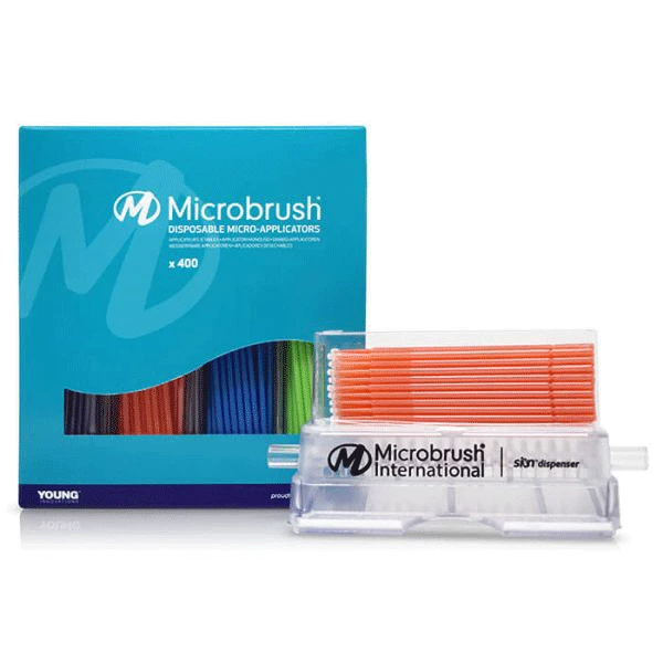 Microbrush Plus Micro-Applicators with Dispenser, Regular, Assorted, 400/Pk Microbrush Plus Micro-Applicators with Dispenser, Regular, Assorted, 400/Pk