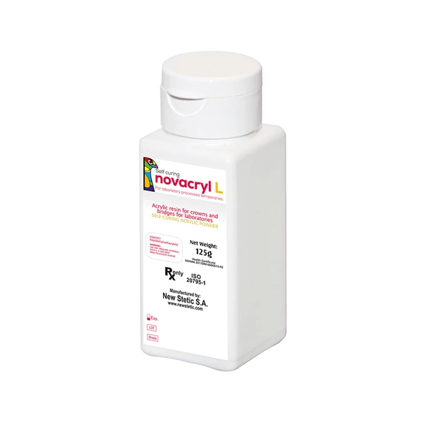 Novacryl L selbsthärtendes Acryl-Temporärkrone und -Brückenharz, B3 Farbton, nur Pulver, 125 g Flasche