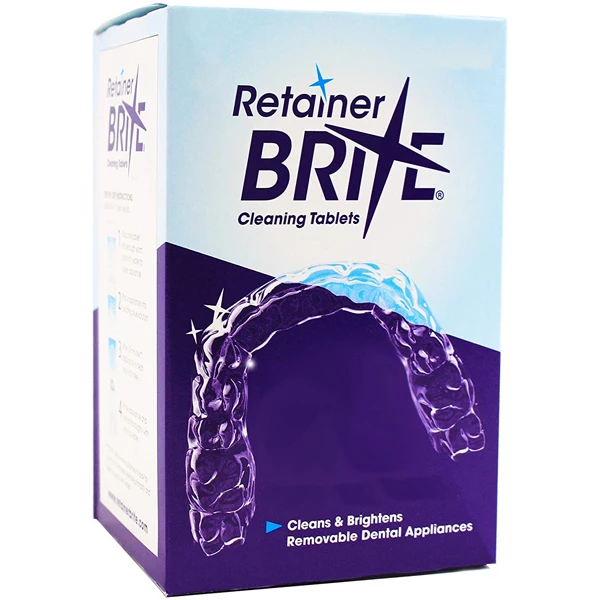 Tabletas de limpieza Retainer Brite 96/paquete.