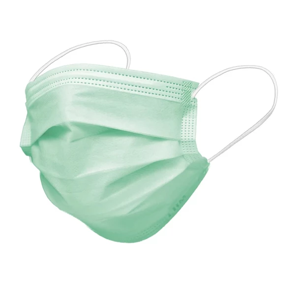 LHM ASTM Level 3 Procedure Earloop Mask, BFE/PFE ≥ 98%, Green, Case of 40 Boxes with 50 Masks per Box.