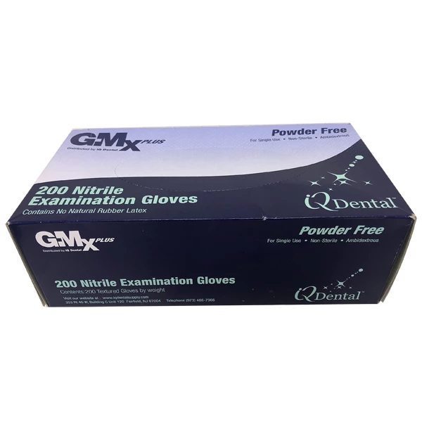 GMX Plus Nitrile Examination Gloves Violet X-LARGE Box/200. Fingertip Textured