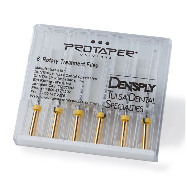ProTaper Universal Rotary Files 21mm F5 (0.05v Taper) Yellow color coded