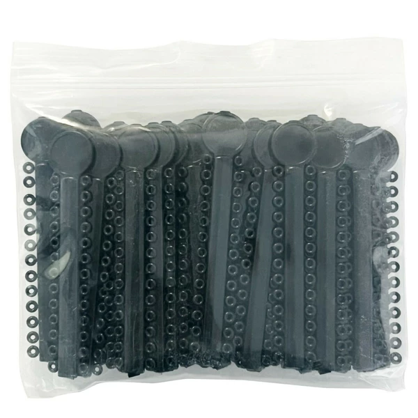 plastcareusa Elastic Ligature Ties - Black, 1040/Pk. Made of medical grade plastcareusa Elastic Ligature Ties - Black, 1040/Pk. Made of medical grade