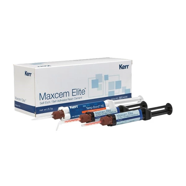 Maxcem Elite Value Kit, EXPORT PACKAGE. A Self-Etch/Self-Adhesive Resin Cement Maxcem Elite Value Kit, EXPORT PACKAGE. A Self-Etch/Self-Adhesive Resin Cement