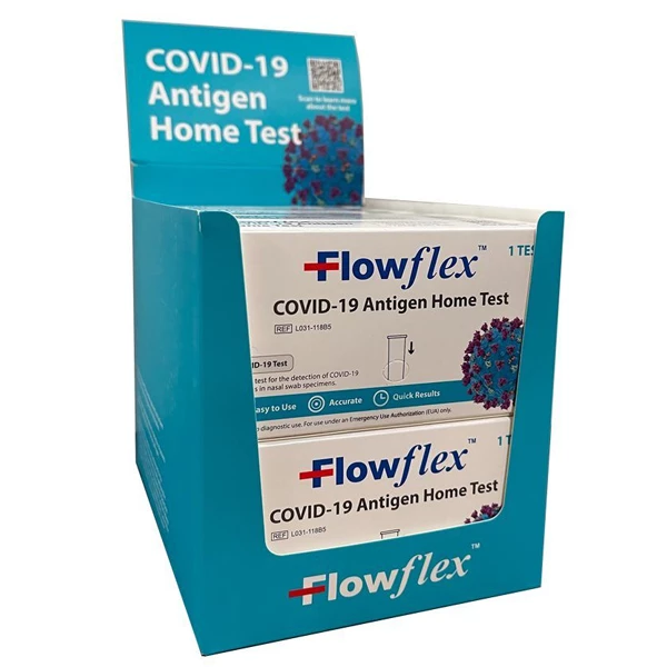 Flowflex COVID-19 Antigen Home Test Kit, Box of 10 Kits.