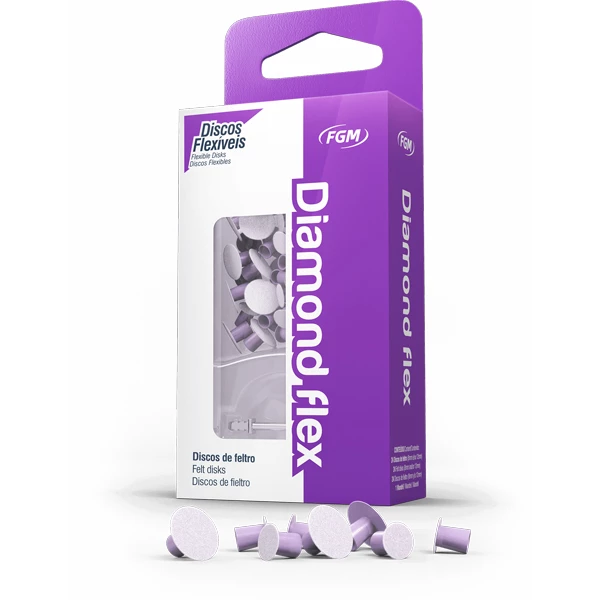 Diamond Flex flexible Filzscheiben zum Finishen und Polieren, 24 Stück/Pkg.