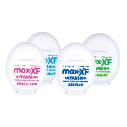 max-XF Expansion Floss, Assorted Flavor, 13 yd/Dispenser, 100 Dispensers/Bag.