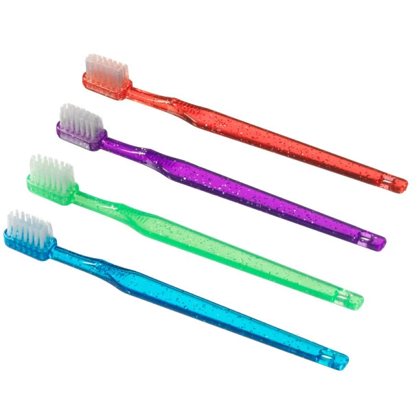 Plak Smacker Sparkle Kids Toothbrush, Assorted Colors, 144/Pk