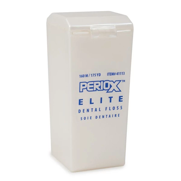 PerioX Elite Ultra Premium Hilo Dental, Sin Sabor, 175 yd/Dispensador, 6 Dispensadores/Bolsa.