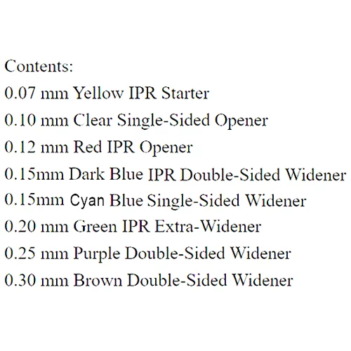 ContacEZ IPR & IPR Plus (0,07 mm - 0,30 mm) Kit combinato 8/Pk.