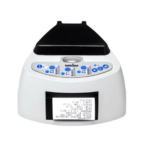 Incubadora Mini-Bio Tuttnauer, lector automático para indicadores biológicos autoconstruidos.