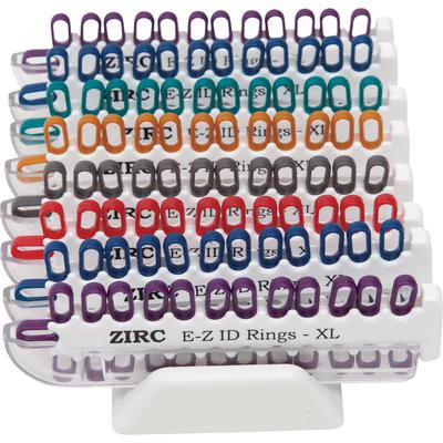 E-Z ID инструментальные кольца XL - ассорти драгоценностей 8 - 25/уп.