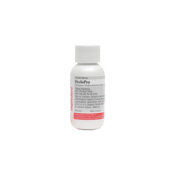 Solução Tópica de Diclona de Cloridrato DycloPro da Septodont, 30 ml.