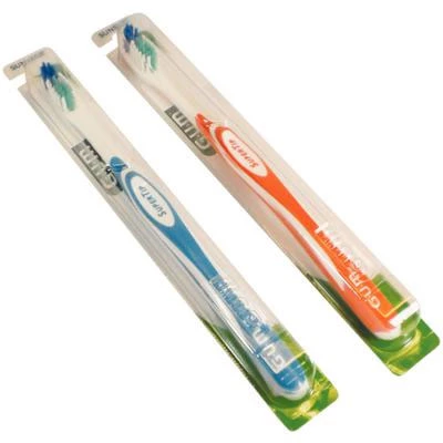 Cepillo de dientes GUM Super Tip, compacto sensible - cerdas ultra suaves, adulto.