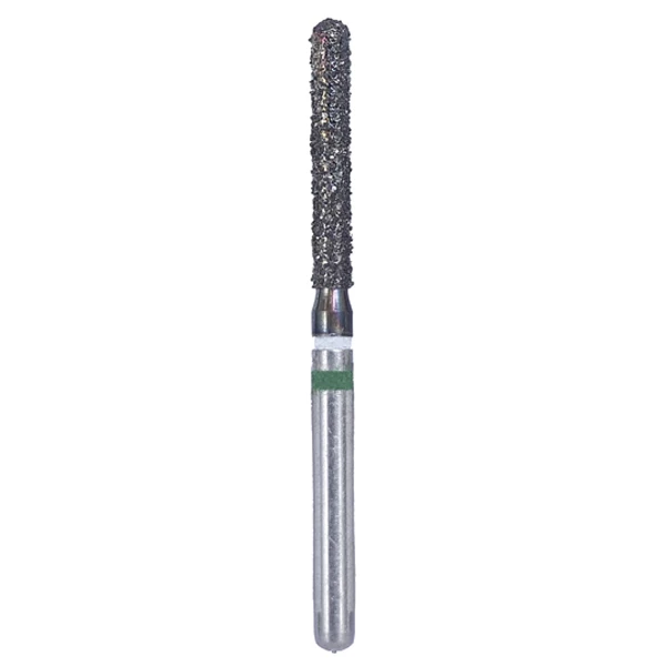Crosstech FG #882.014 Coarse Grit Round End Cylinder Zirconia Cutting Diamond Bur, 5/Pk.