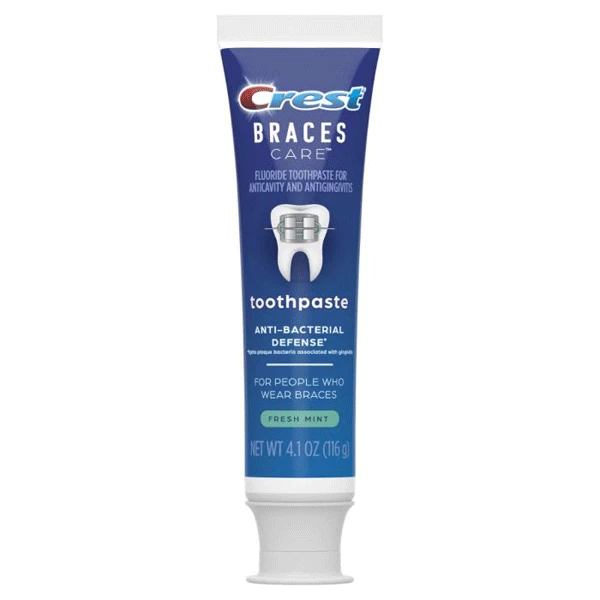 Crest Braces Care Toothpaste, 4.1 oz. Tube, Fresh Mint, 24/Case