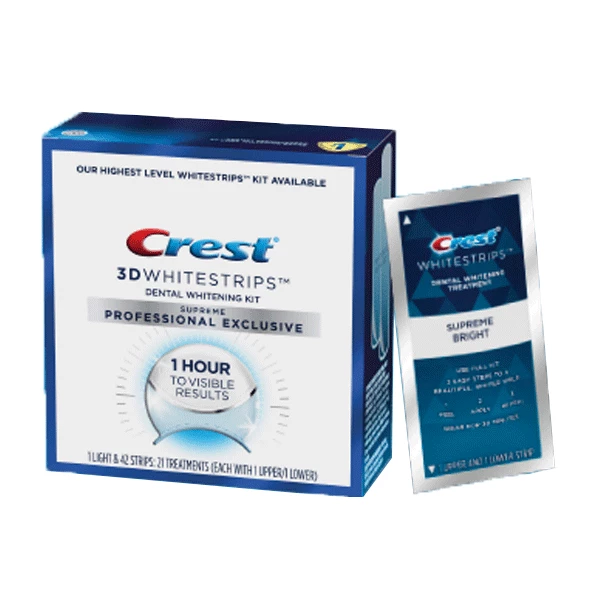 Crest 3D Whitestrips Supreme Professional Exklusiv-Set, 4/Packung