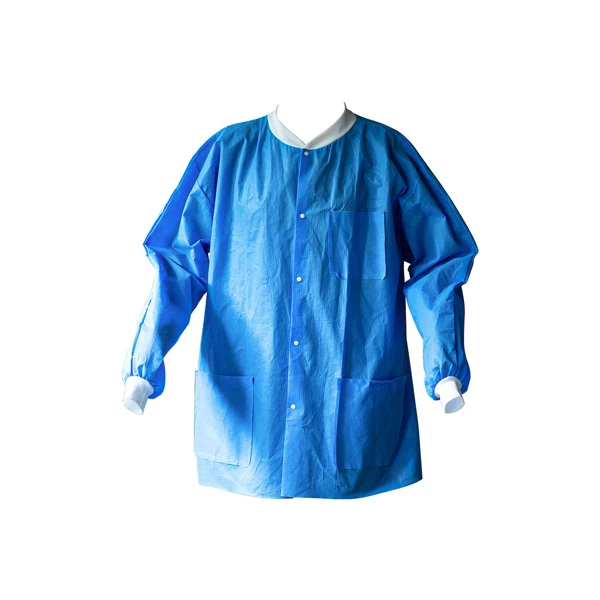 K2 Dental Lab Jacket, Blue, Medium, 10/Pk