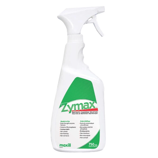 Solución de limpieza enzimática Zymax RTU, botella de 25.4 oz, 1/unidad.