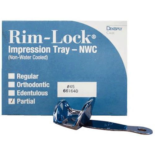 Rim-Lock #45 Small Swivel Solid Metal Impression Tray, 1/Pk