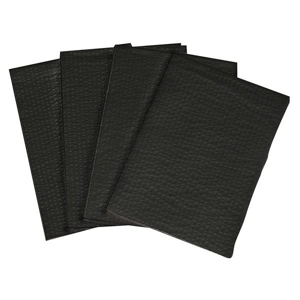 Tidi Choice Schwarzes Waffelmuster-Embossed Handtuch (33 cm x 46 cm) 500/Stk - 2-lagig Papier/1-lagig