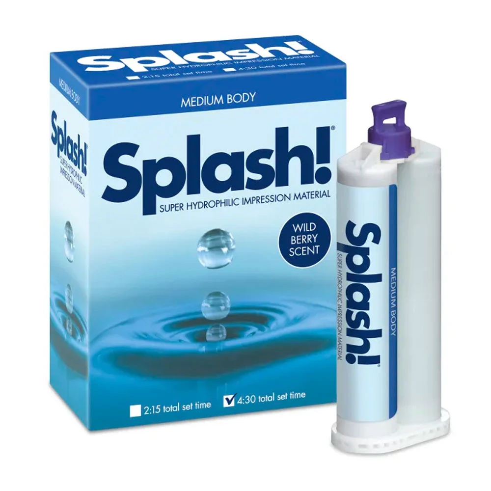 Splash! 1:1 Automix Cartridge - 4:30 Total Set Time, Medium Body, 2 - 48 ml  Cartridges & 4 Mixing Tips