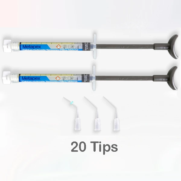 Metapex Materiale per Otturazione Temporanea a Base di Idrossido di Calcio con Iodoform 2x 2,2g