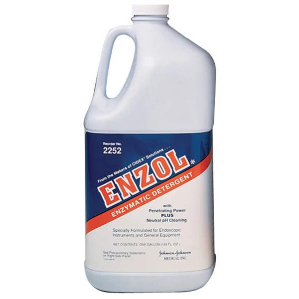 Enzol líquido enzimático, con aroma a menta, botella de un galón.