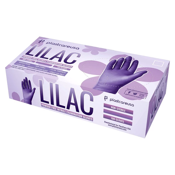 Guantes de Examen de Nitrilo Lila, Lavanda, Pequeño, 100/Caja