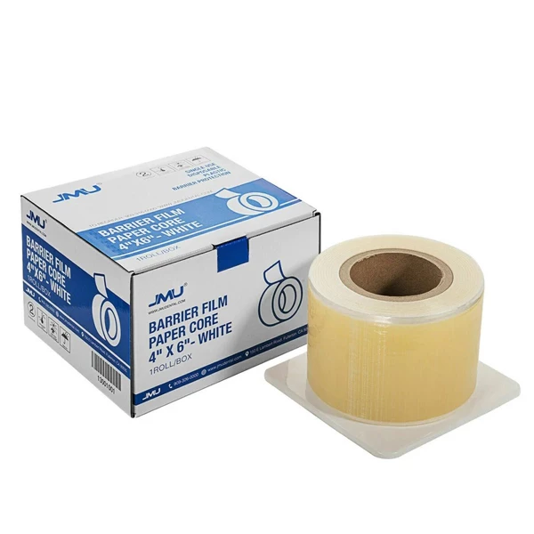JMU Dental Barrier Film Perforated Sheets, 4"x6" White, 1200/Roll