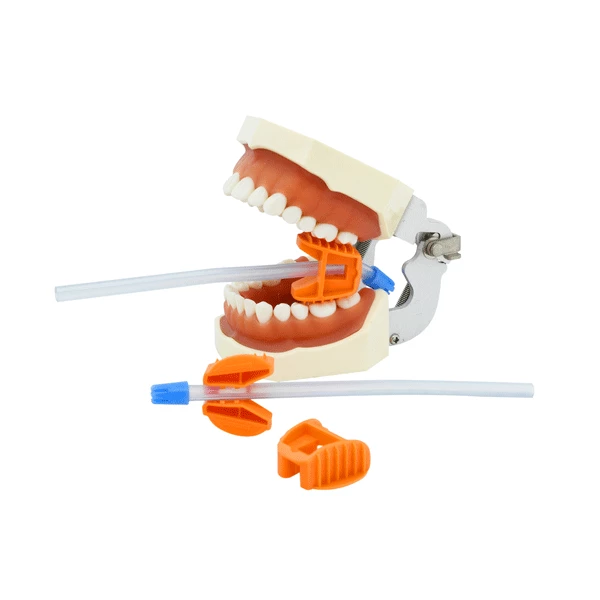 EZ Bite Block Medium Disposable Mouth Prop, Orange, 100/Pk
