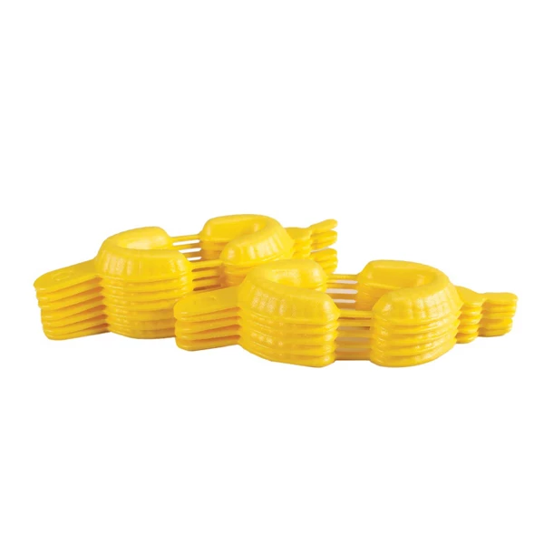JMU Disposable Dental Fluoride Foam Trays, Medium, Yellow, 50/Pk