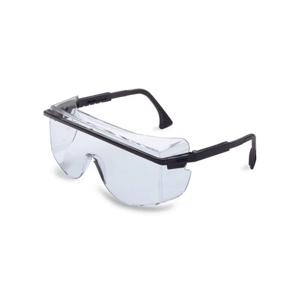Gafas de seguridad UVEX Astrospec 3001 negras, lente clara antiempañante, 1/unidad.