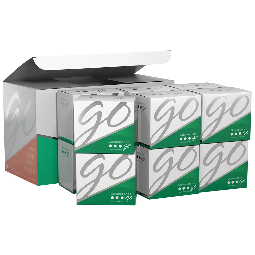Opalescence Go Prefilled Whitening Trays, Mint 15%, 4/Kit, Case of 12 Mini Kits