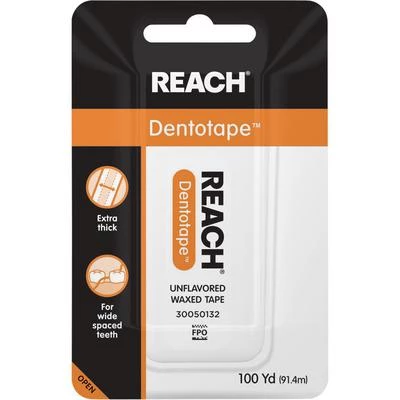 Reach Dentotape 24 - 100 ярдов. Безвкусная восковая лента.