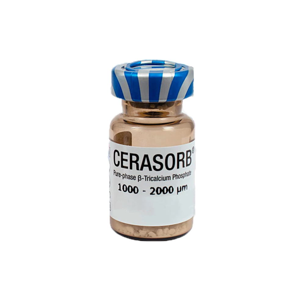 CERASORB M Beta-TCP Gránulos de Injerto Óseo, 1000-2000 micrones, Tarro de 1 cc, 5/Paq