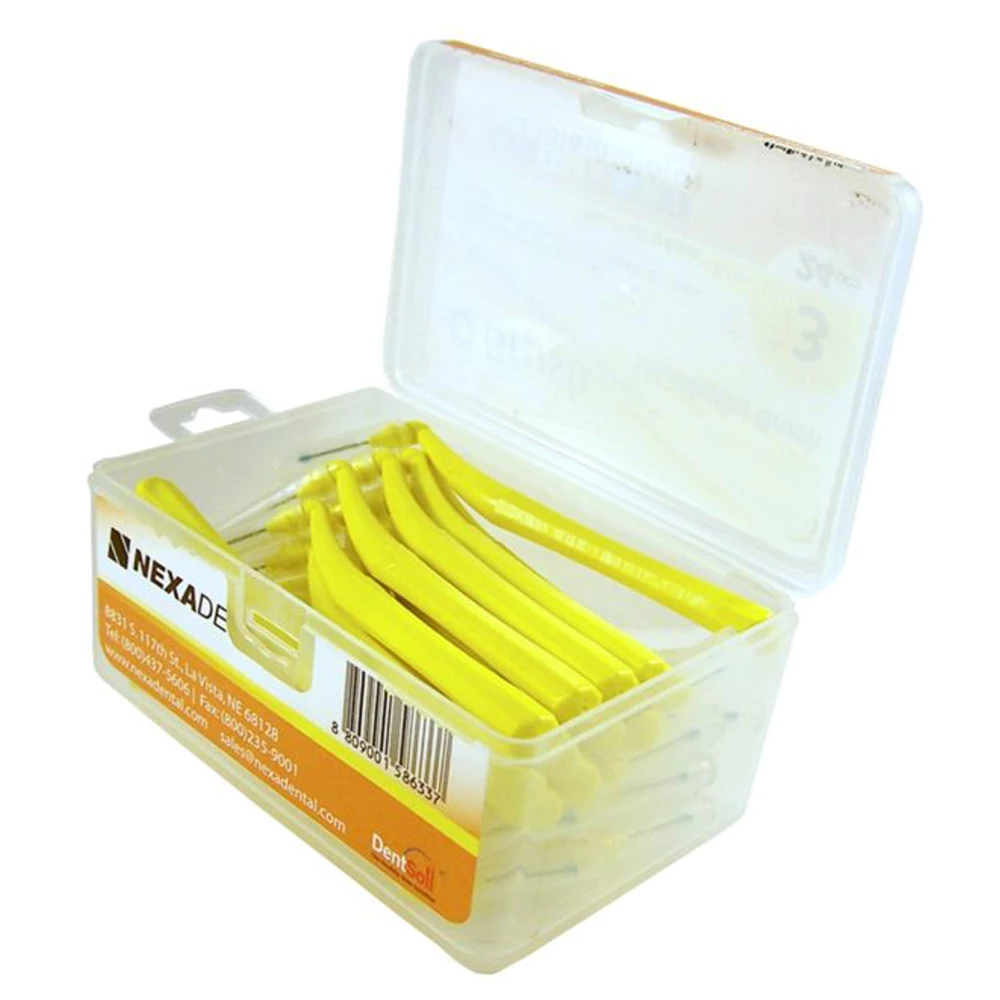 OrthoQuest Q Brush Spazzolino Interprossimale, Dimensione 3, Manico a L, 24/Scatola
