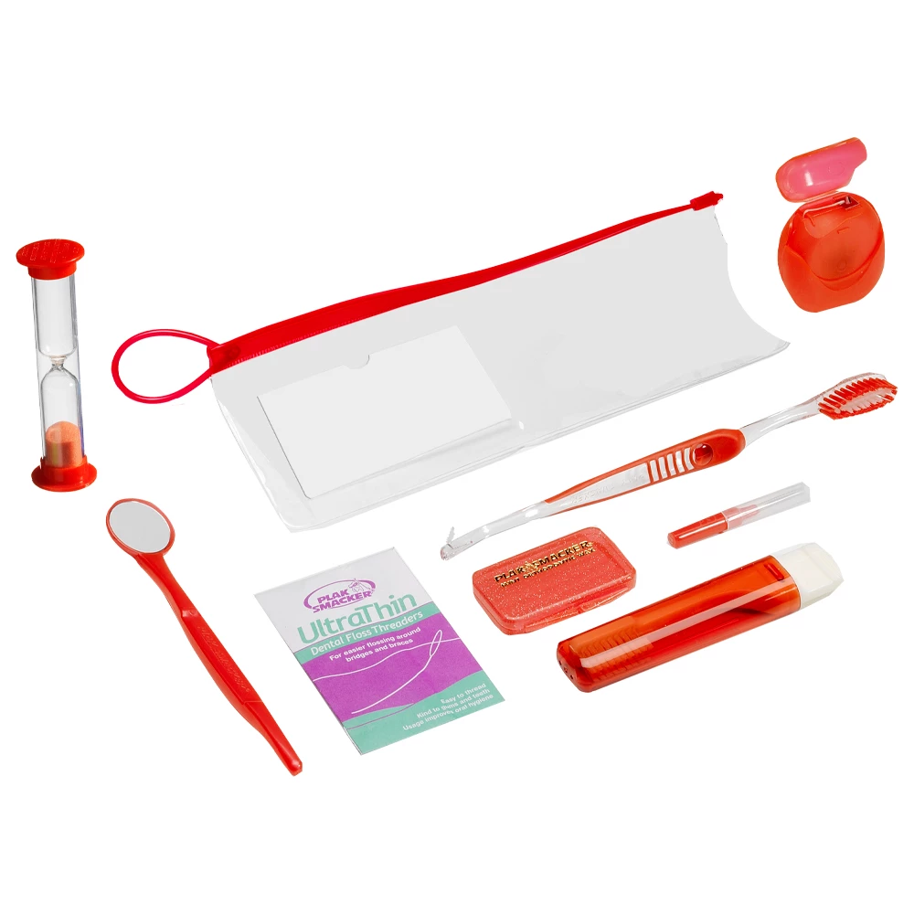 Kit de Supervivencia Ortodóntico Plak Smacker en Bolsa Zip, Variado, 24/Caja